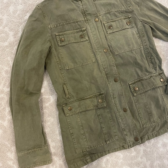 🦤 Forever 21 army green utility jacket coat M - Picture 2 of 7